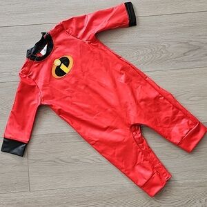 Disney Incredibles Super Hero Footie / Romper Costume 12-18 Months